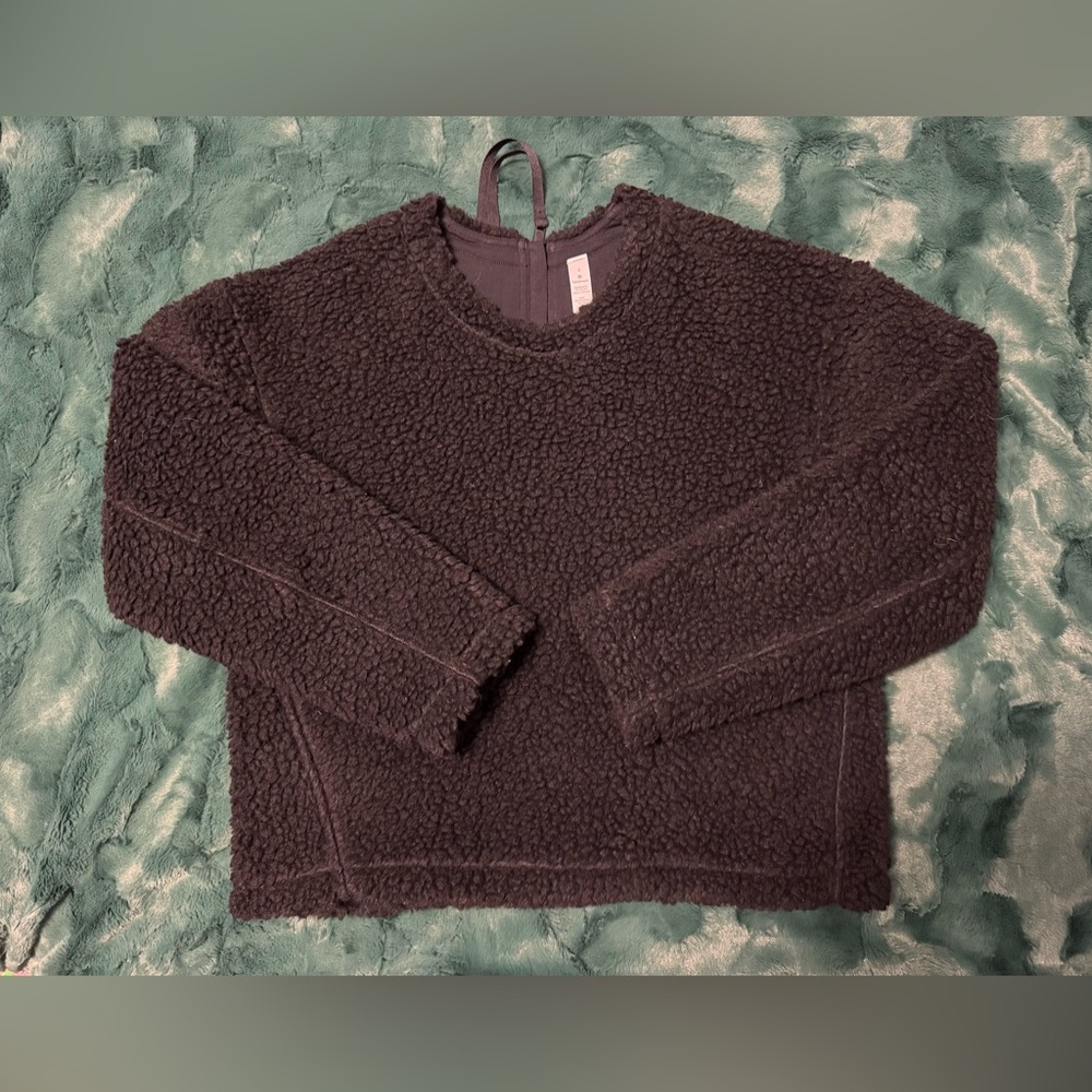Lululemon Black Sherpa Sweatshirt